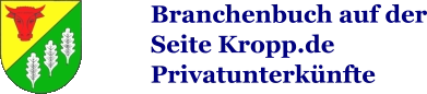Branchenbuch auf derSeite Kropp.dePrivatunterkünfte